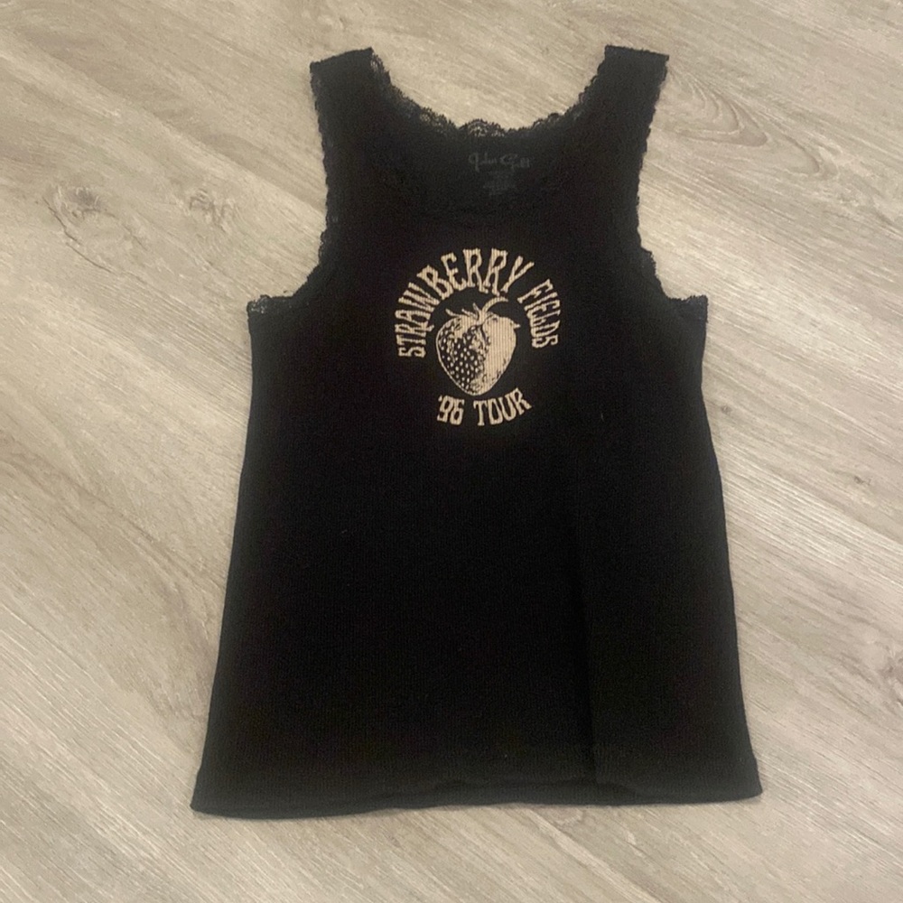 brandy melville john galt lace ronnie tank strawberry fields